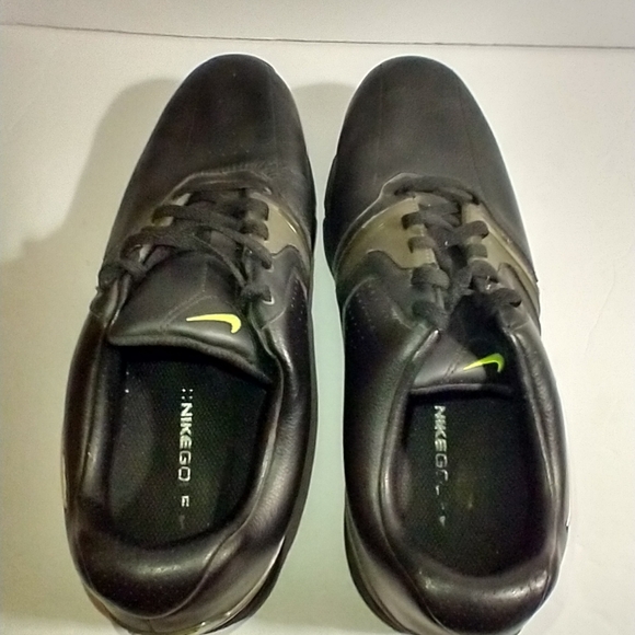 Nike Shoes Nike Lunarlon Black Leather Golf Shoes Mens Sz 95 Poshmark